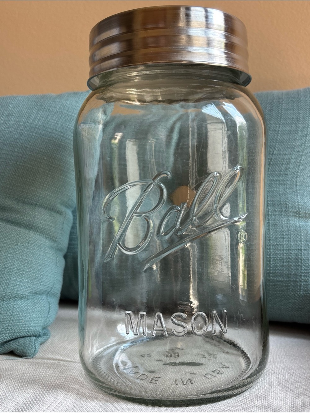 Ball 128oz 1 Gallon Commemorative Glass Mason Jar Extra Lg Super Wide Decorative